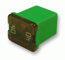Low Profile JCASE Cartridge Fuse 40A Green