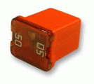 Low Profile JCASE Cartridge Fuse 50A Red