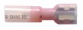 22-18 AWG Red Heat Shrink Female Fully Insulated Quick Disconnect Terminal .187