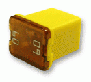 Low Profile JCASE Cartridge Fuse 60A Yellow