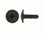 Phillips Wafer Head Tek Black Oxide Self Tapping Screws