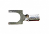 16-14 #10 Stud Un-Insulated Brazed Seam Block Spade Fork Terminal