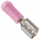 22-18 .187 Nylon Female Partial Insulation Quick Disconnect Terminal with Vibratation Sleeve