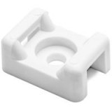 Screw Mount #6 Natural Cable Tie Mount Bag of 100