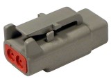 DTM06-2S Plug 2 Way Deutsch Connector DTM Series