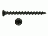 8 x 2" Phillips Oval Head Black Oxide Screw Box of 100