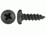 8 x 1/2" Phillips Pan Head Black Oxide Screw Box of 100