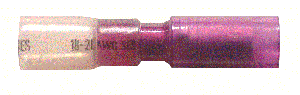 22-18 AWG Red Heat Shrink Female Bullet Receptacle Terminal .157