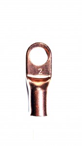2 Gauge 3/8" Stud Copper Lug in Bag of 10