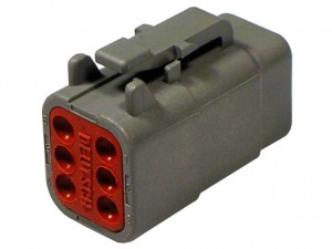 DTM06-6S Plug 6 Way Deutsch Connector DTM Series