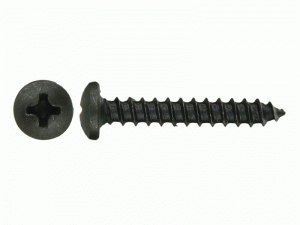 8 x 1" Phillips Pan Head Black Oxide Screw Box of 100