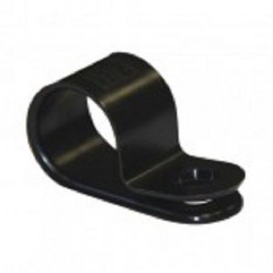 1/4" Black Nylon Cable Clamp