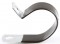 3" Vinyl Coated Steel Cable Clamp 3/8" stud